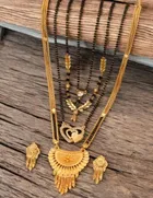 Combo of 4 Pcs Mangalsutras with Earrings Set for Women 