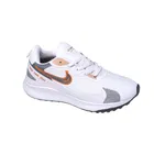 Sport Shoes for Men, White & Orange 