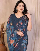 Bollywood Printed Georgette Saree for Women 