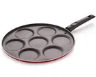 Aluminium Non Stick Uttapam Tawa with Handle (Red & Black)