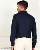 Cotton Blend Solid Full Sleeves Shirt for Men 