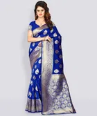 Banarasi Silk Jacquard Print Saree for Women 
