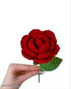 Crochet Artificial Flower Bouquet for Gift for Women 