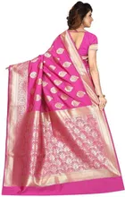 Banarasi Silk Jacquard Print Saree for Women 