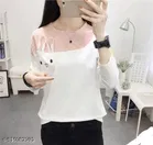Cotton Blend T-shirt for WoMen, White 