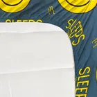 Glace Cotton Printed Fitted Double Bedsheet with Two Pillow Covers 