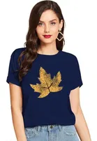 Half Sleeves Printed T-shirt for Women & Girls 