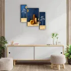 MDF 2 Pcs Designer Wall Painting for Home & Office 