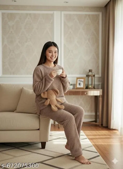 Comfort Nightdress for Women (Multicolor, L)