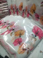 Sana Silk Printed Saree for Women, White 