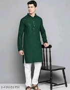 Embellished Regular Kurta for Men 