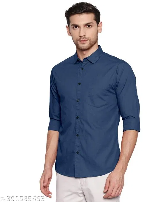 Spread Collar Kurta for Men (Teal, M)
