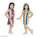 Cotton Blend Dress for Girls 