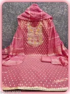 Embroidered Floral Patiala Suit for Women 