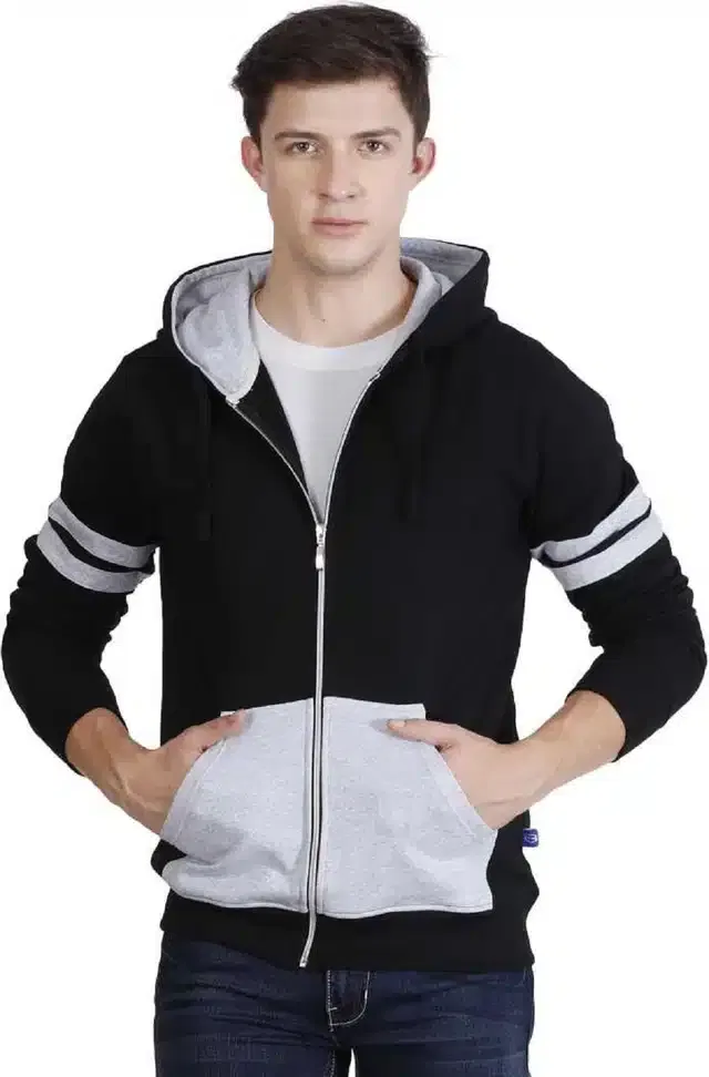 Full Sleeve Hooded T-Shirt for Men (Multicolor, M)