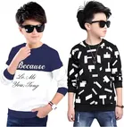 Round Neck Printed T-Shirts for Boys 