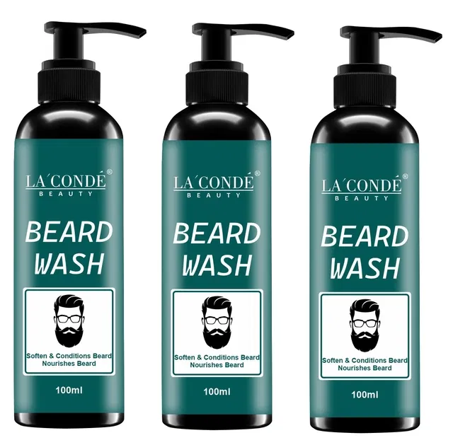 La'Conde Intense Clean Beard Wash (100 ml, Pack of 3)