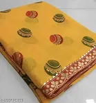 Georgette Printed Saree for Women 