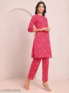 Rayon Solid Kurti for Women, Pink 