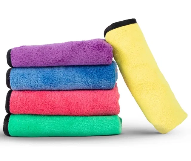Neekshaa Microfiber Towel (Multicolor, 40x40 cm, Pack of 5)