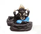 Resin Hand Carved Lord Ganesh Backflow Incense Holder Showpiece 
