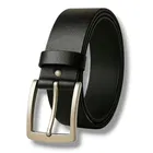Faux Leather Belt for Men, Pack of 2, Black & Brown 