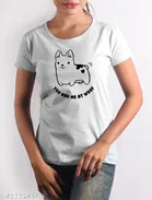 Cotton Round Neck Printed T-Shirt for Women 