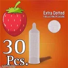 Xebok Strawberry Flavoured Dotted Condoms 