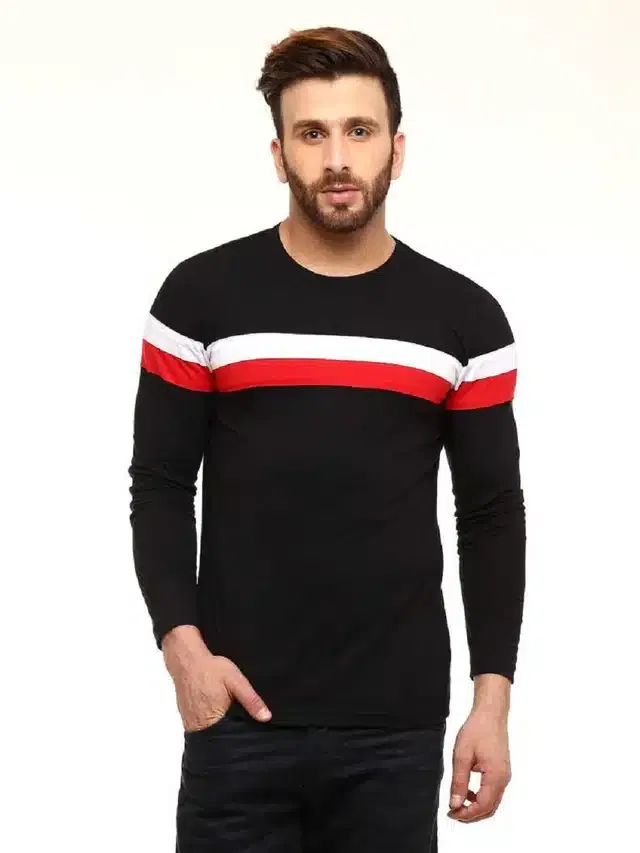 Full Sleeves T-Shirt for Men (Multicolor, XXL)
