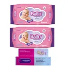 Combo of 2 Pcs Babit 25 Pulls Baby Wet Wipes & Pippal Rashcare Cream (30 g) for Baby (Set of 3)