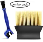 Combo of Car Interior Dirt & All Type Chain-Gears Cleaning Brush 