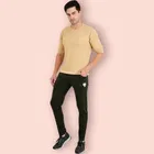 Lycra Nylon Logo Printed Track Pant for Men 