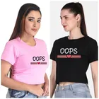 Cotton Blend Printed Top for Women 