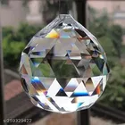 Crystal Ball Wall Hanging with Feng Shui Globe Showpieces 