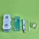 Plastic Bus Shape Sipper Bottle for Kids, Multicolor 