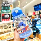 Cartoon Theme Sipper Water Bottle for Kids (Multicolor, 600 ml)