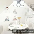 Foldable Light, Five-Leaf Fan Blade LED Light Bulb 25 W 