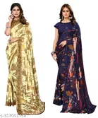 Georgette Saree for Women, Pack of 2 