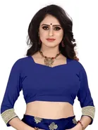 Silk Woven Design Saree for Women, Navy Blue 