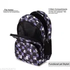 Polyester Backpack Bag, Black