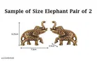 Metal Elephant Set of 2 