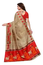 Khadi Silk Printed Saree for Women 