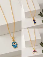 Gold Plated Chain & Pendant for Women & Girls 