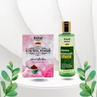 Khadi Kamal Herbal Rose Petal Powder & Henna Rosemary Hair Oil (Pack of 2)