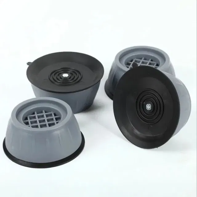 Rubber Anti Vibration Washing Machine Pads (Grey, Pack of 4)