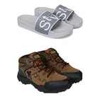 Combo of Casual Shoes with Sliders for Men 