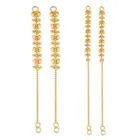 One Gram Gold Plated Alloy Ear Chain For Women's And Girl's 