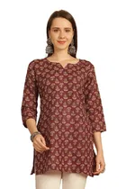 Cotton Printed Top for Women 