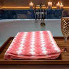Safina Hand & Bath Towel Set Pack of 2 Diamond Pink