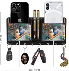 Khatu Crafts Radhakrishna Wood Key Holder 